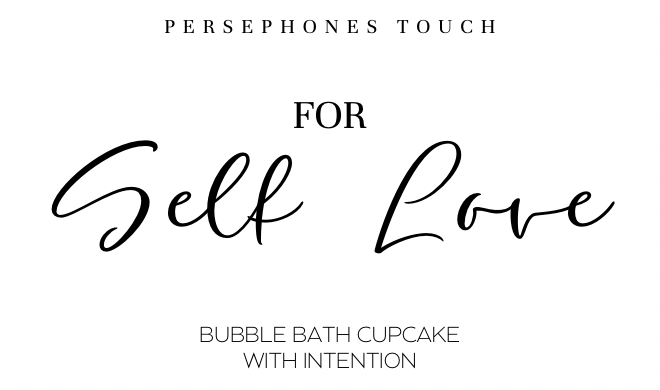 Self Love Bubble Bath Cupcake with Intention