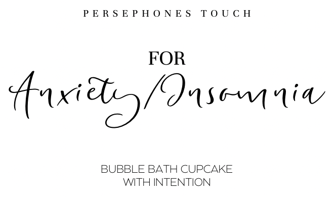 Insomnia/Anxiety Bubble Bath Cupcake with Intention