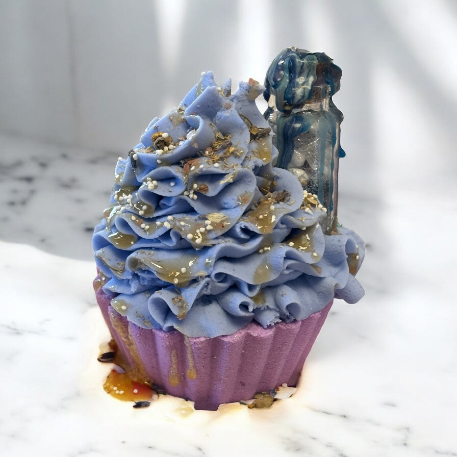 Insomnia/Anxiety Bubble Bath Cupcake with Intention