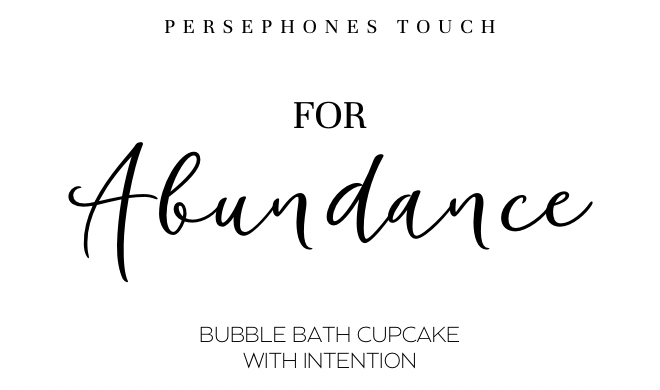 Abundance Bubble Bath Cupcake with Intention