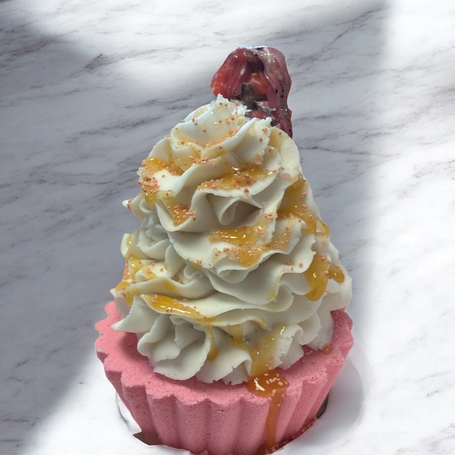 Self Love Bubble Bath Cupcake with Intention