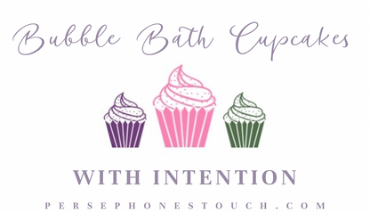 Self Love Bubble Bath Cupcake with Intention