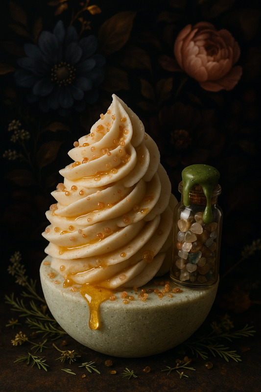 Abundance Bubble Bath Cupcake with Intention