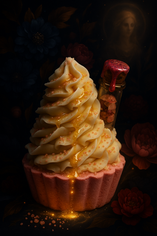 Self Love Bubble Bath Cupcake with Intention